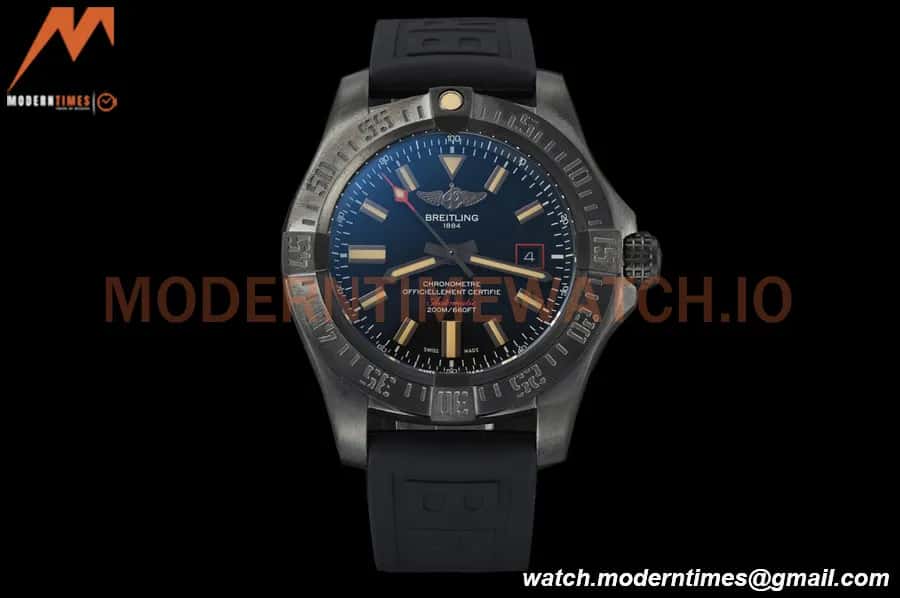 Breitling - Avenger Black Bird 44mm DLC/RU Blk/Stk GDF MY8215