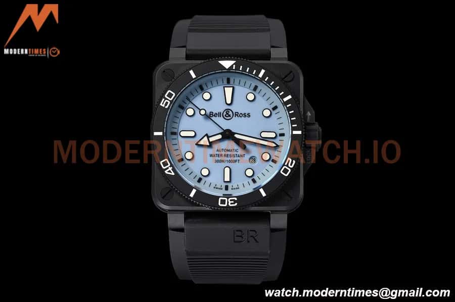 Bell & Ross - BR03-92 Diver Full Lum 42mm Cer/RU Blue M+F A2892
