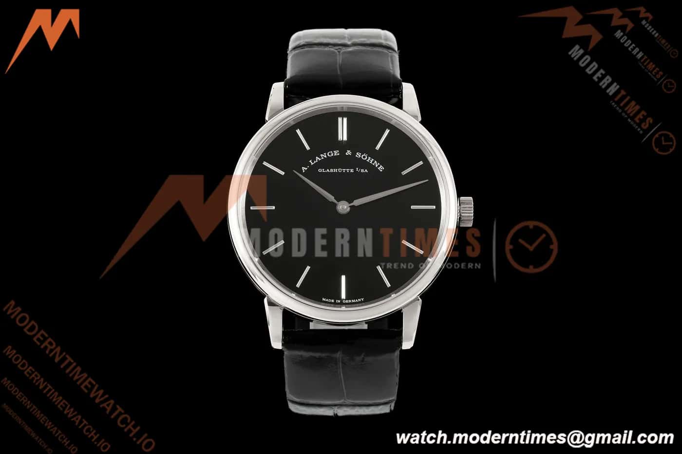 A. Lange & Söhne - Saxonia Thin Automatic 39mm SS/LE Black F8F V3 A2892