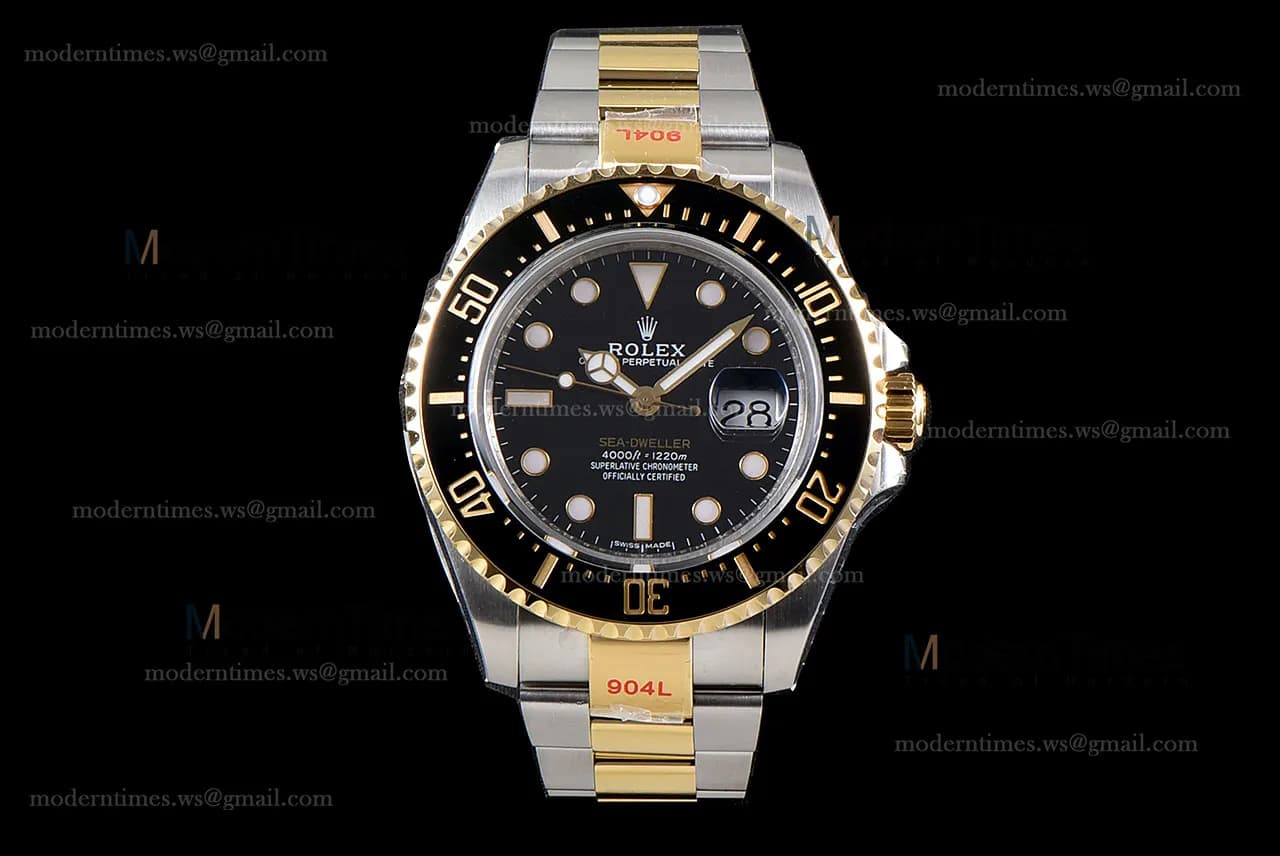 Rolex Sea Dweller Series YG/YG TT Cer Blk GMF Automatic m126603-0001