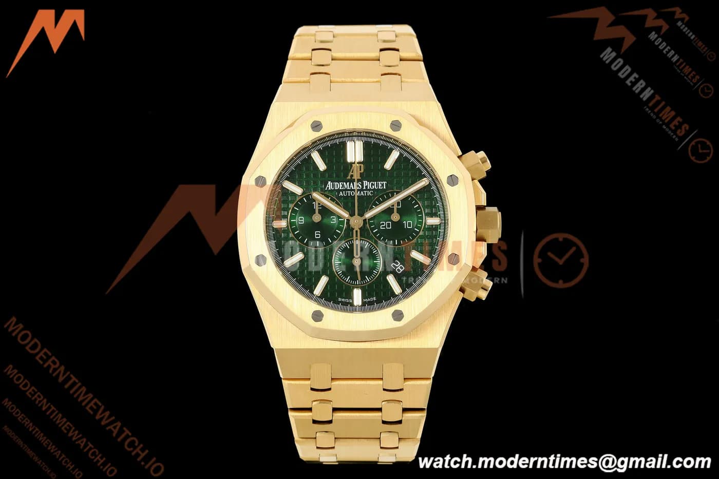 Audemars Piguet - Royal Oak Chronograph 26331BA YG/YG Grn/Stk APWF A2385