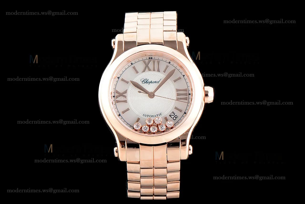 Chopard Happy Diamonds Sapphire RG/RG Wht YFF ASIA2892-2 Automatic 274808-5009