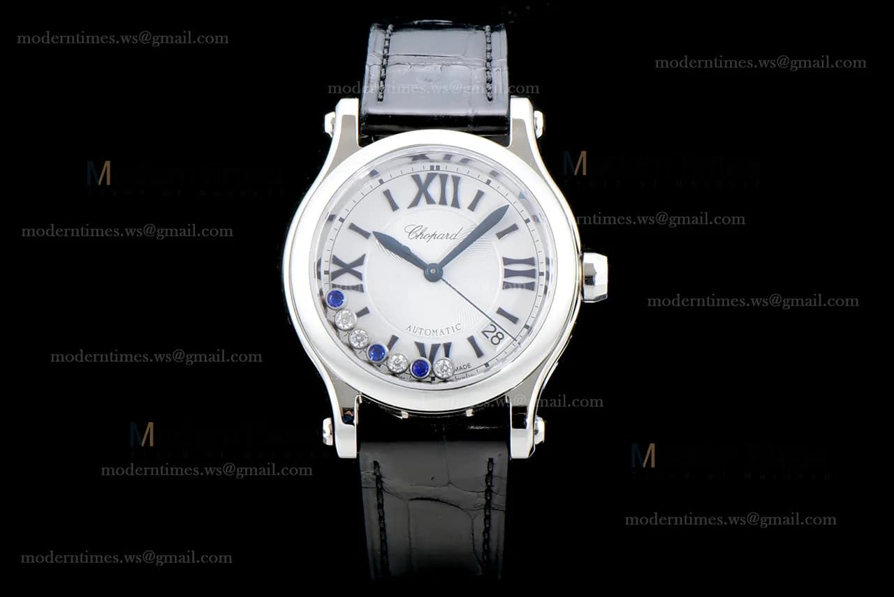 Chopard Happy Diamonds TT Sapphire SS/LE Wht/Blk YFF ASIA2892-2 Automatic 278559-3001