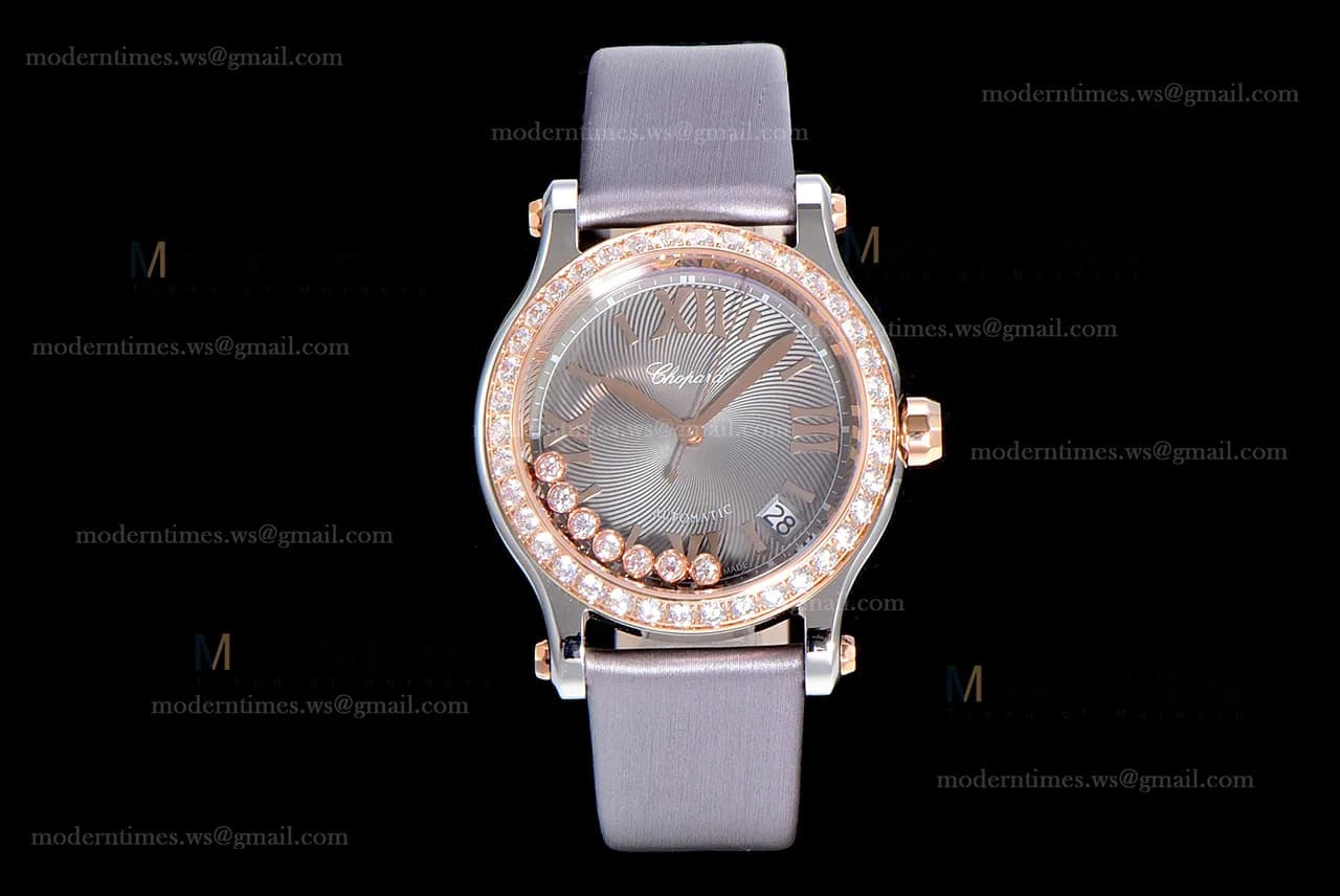 Chopard Happy Diamonds Sapphire RG/SC Gry/Gry YFF ASIA2892-2 Automatic 278559-3003