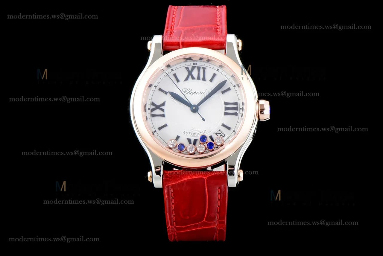 Chopard Happy Diamonds TT/TT Sapphire RG/LE Wht/Red YFF ASIA2892-2 Automatic 278559-6008