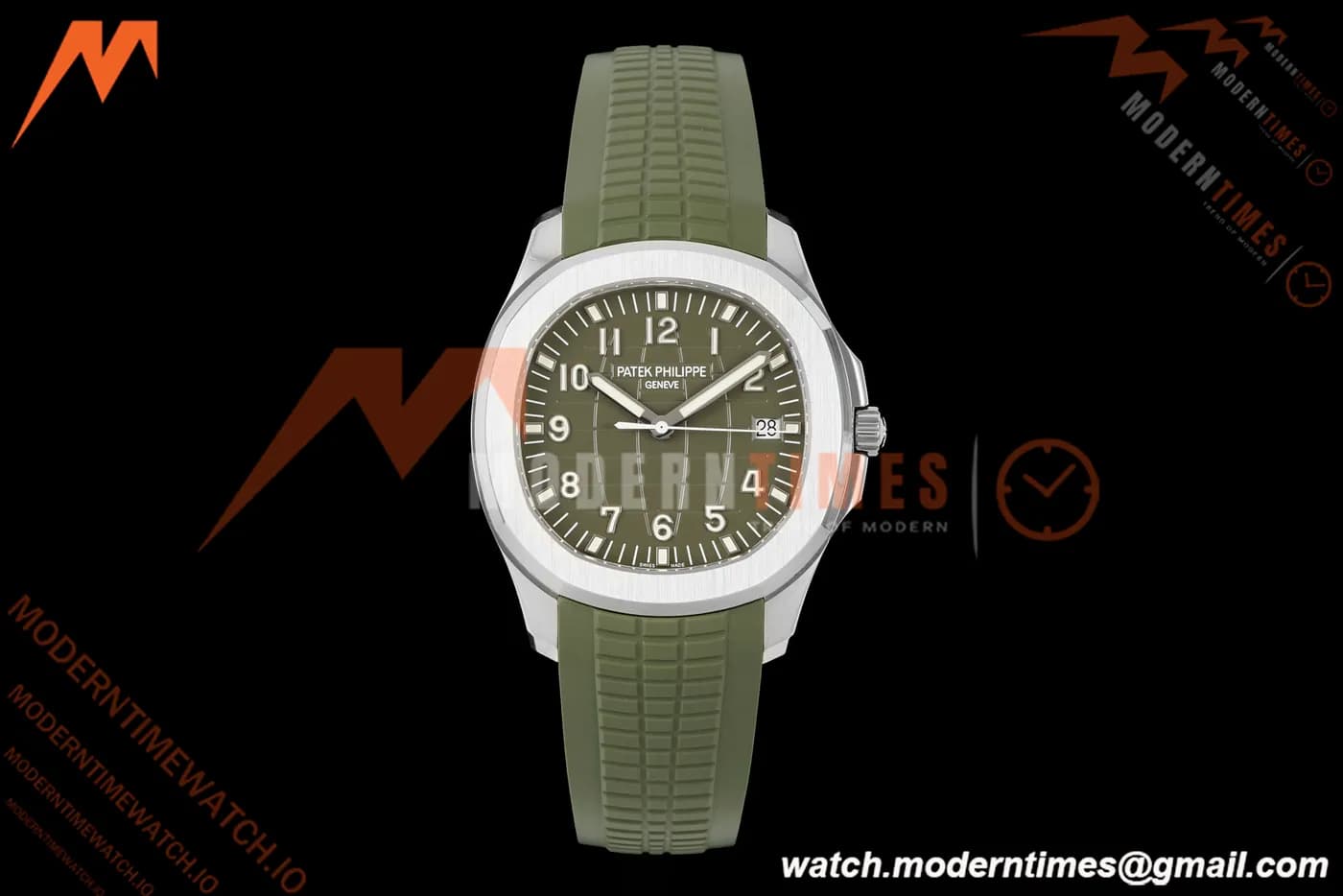 Patek Philippe - Aquanaut 5168G Gain Weight 42mm SS/RU Green Grn/Num DDF DD324