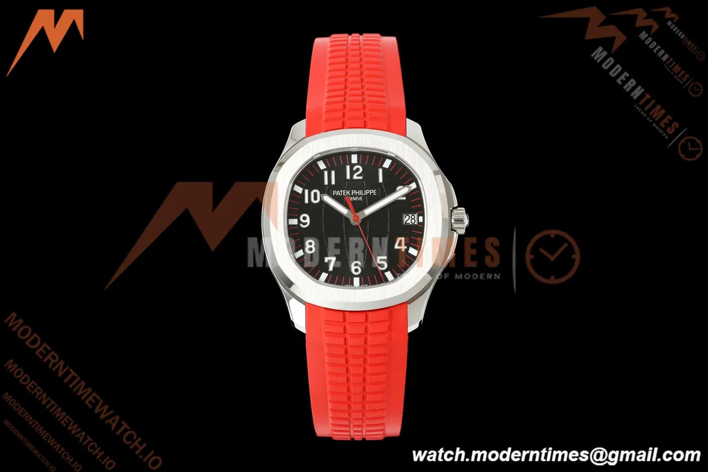 Patek Philippe - Aquanaut 40mm 5167A SS/Red/RU Black Dial BBF DPB330