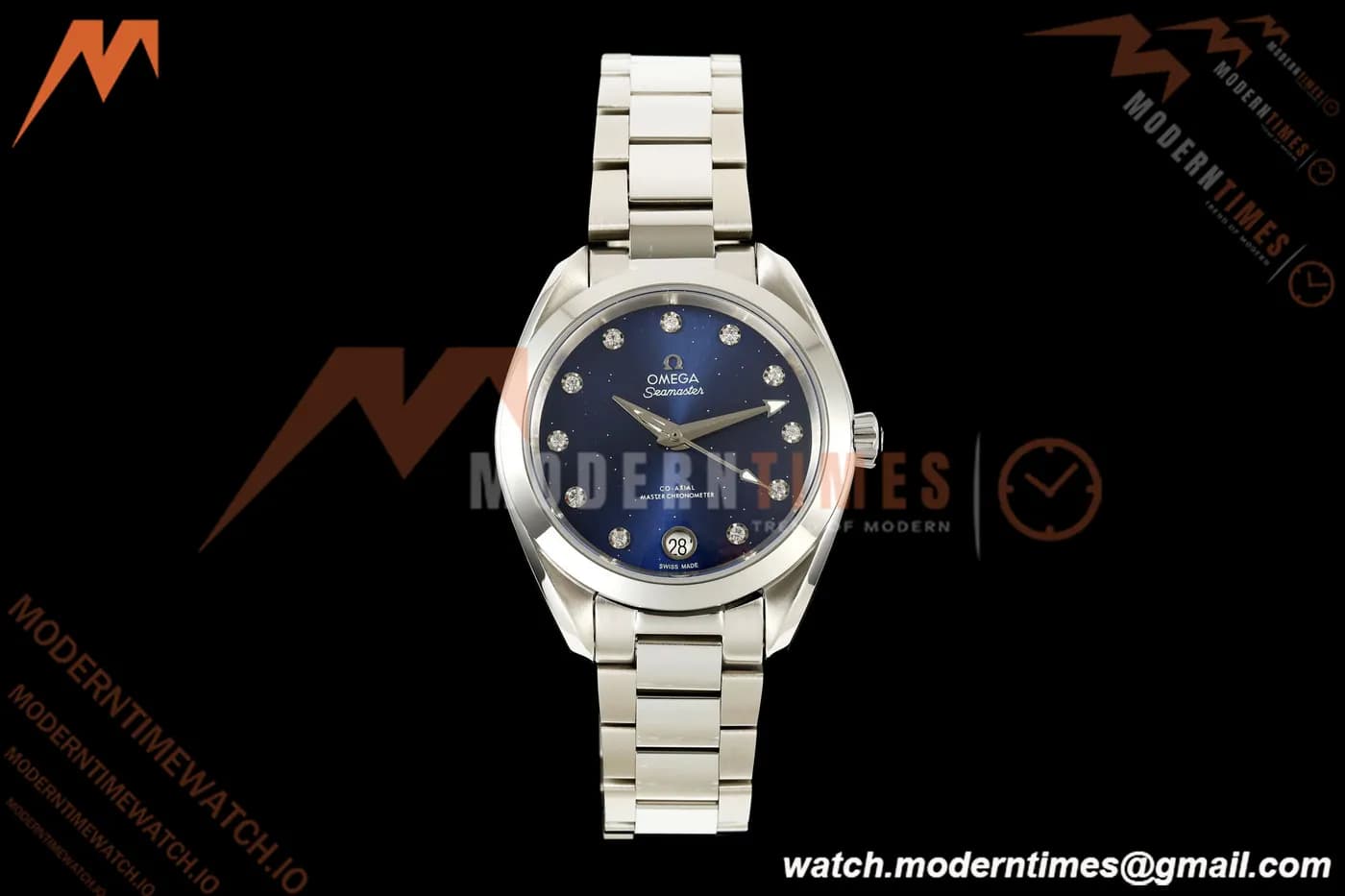 Omega - Seamaster Aqua Terra 150M 34mm SS/SS Blu/Dia VRSF A8800