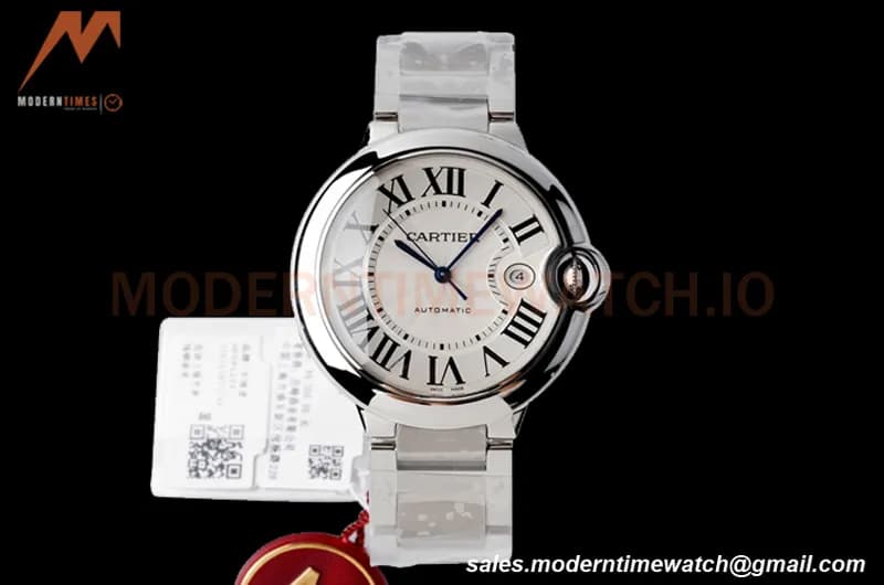 Cartier - Ballon Bleu De Cartier 42mm Automatic SS/SS White AF A2824