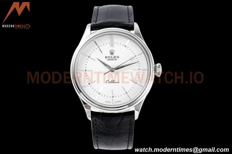 Rolex - Cellini Time 50509 39mm SS/LE White Stick KZF Asia 3132