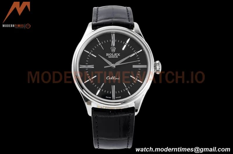 Rolex - Cellini Time 50509 39mm SS/LE Black RMN KZF Asia 3132