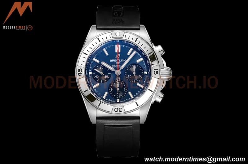 Breitling - Chronomat B01 42mm Chronograph SS/RU Blue BLSF 7750 Mod