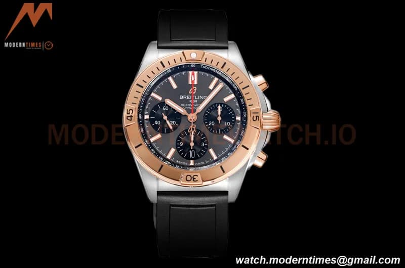 Breitling - Chronomat B01 42mm Chronograph RG/RU Grey BLSF 7750 Mod