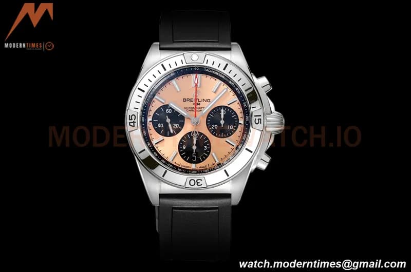 Breitling - Chronomat B01 42mm Chronograph SS/RU Champagne BLSF 7750 Mod
