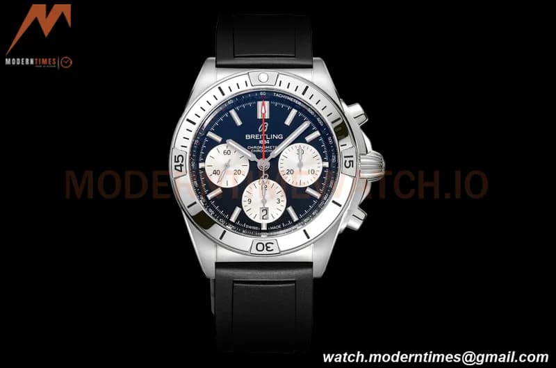 Breitling - Chronomat B01 42mm Chronograph SS/RU Black BLSF 7750 Mod