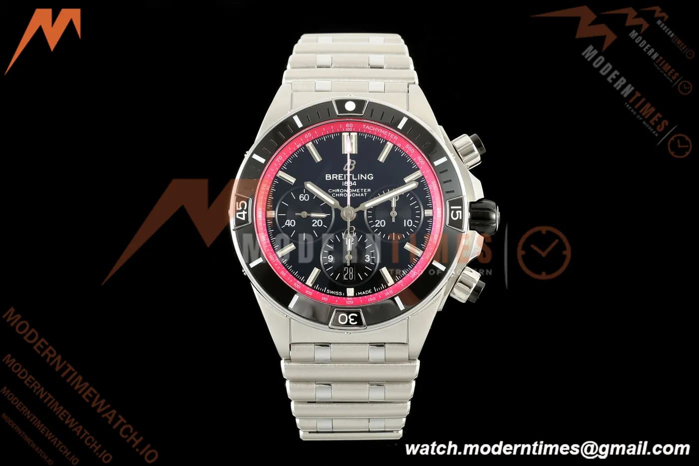 Breitling - Super Chronomat B01 Year of The Dragon 44mm SS/SS Blk/Purp Dial TF A7750 Mod