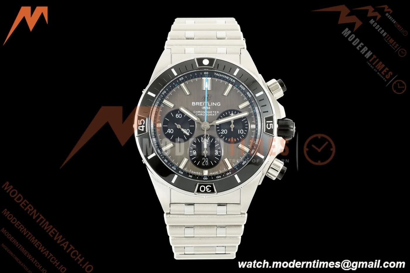 Breitling - Super Chronomat B01 44mm SS/SS Grey Dial TF A7750 Mod