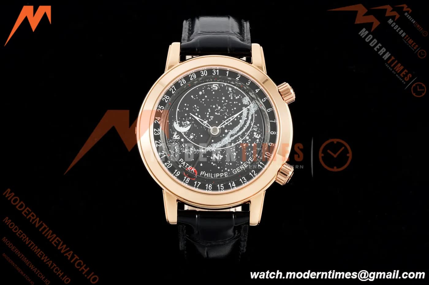 Patek Philippe - Grand Complications 6102R 44mm Celestial Black RG/LE GRF MY9015 Mod
