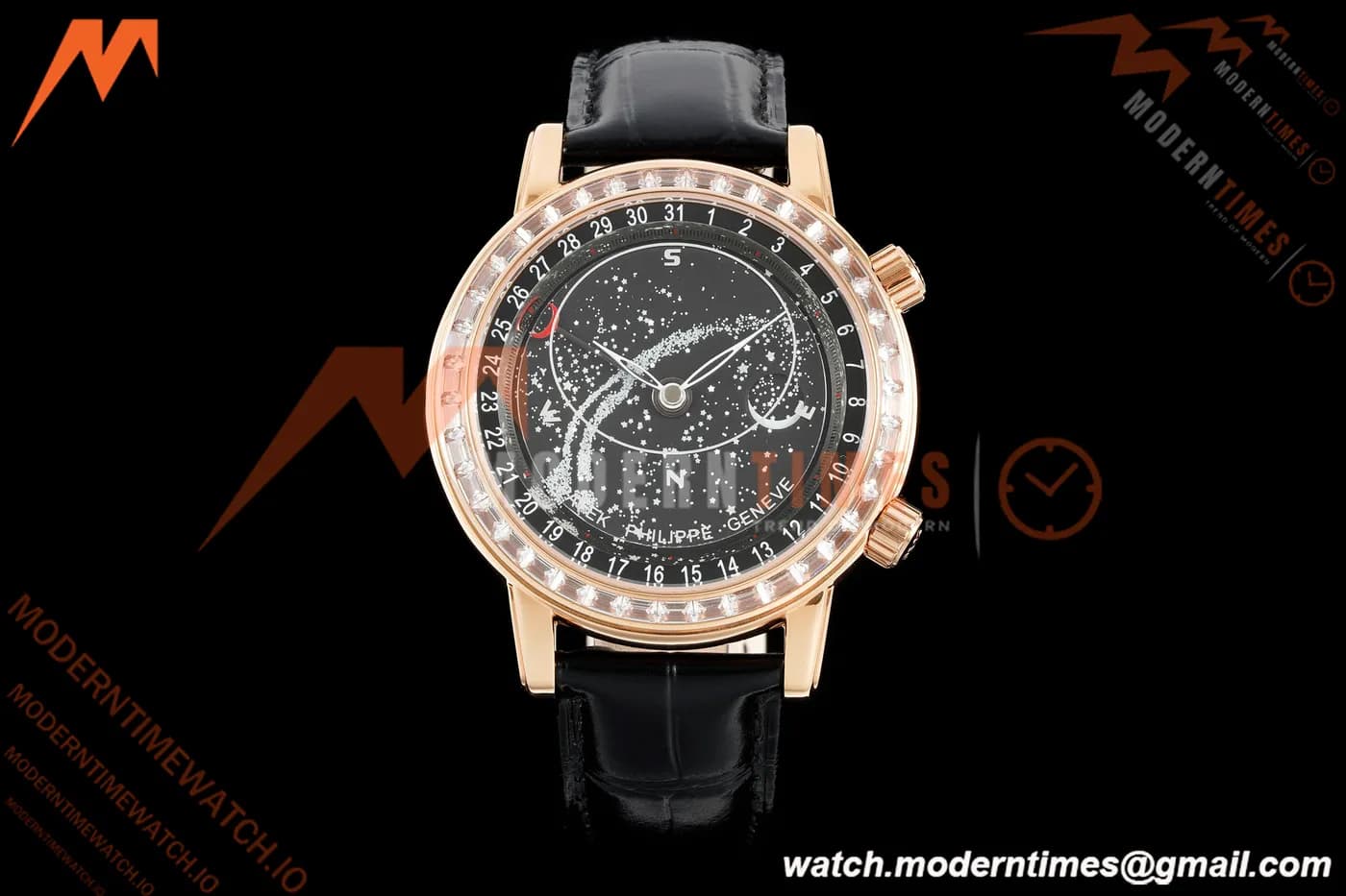 Patek Philippe - Grand Complications 6104R 44mm Celestial Black RG/LE Dia/Num MY9015 Mod