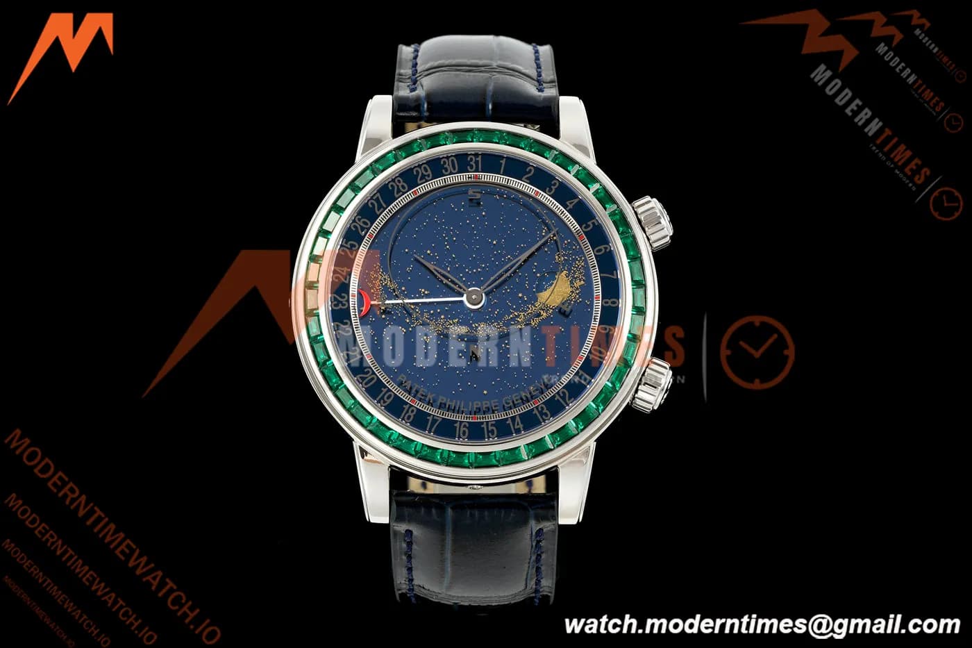 Patek Philippe - Grand Complications 6104 44mm Green Dia SS/LE Celestial Blue Dial PPF A240