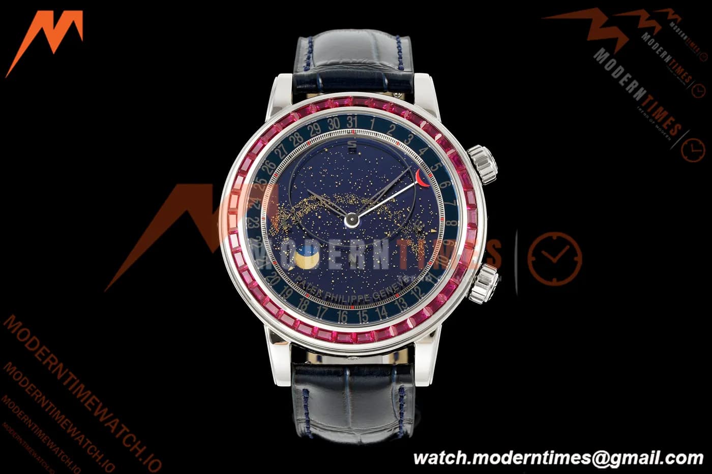 Patek Philippe - Grand Complications 6104 44mm Red Dia SS/LE Celestial Blue Dial PPF A240