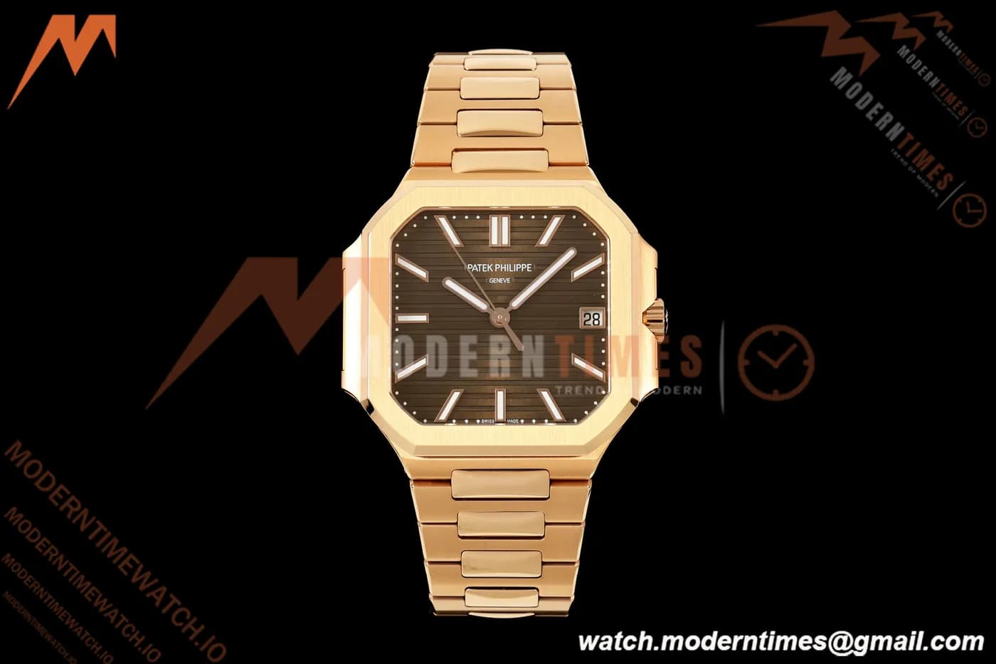 Patek Philippe - Cubitus 7128 40mm RG/RG Brown Stick Dial BBF DD330
