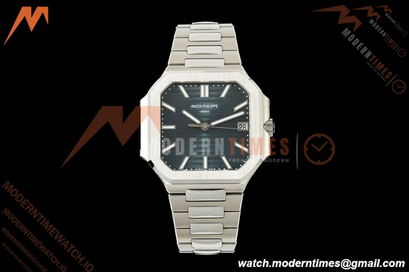 Patek Philippe - Cubitus 7128 40mm SS/SS Blue Stick Dial BBF DD330
