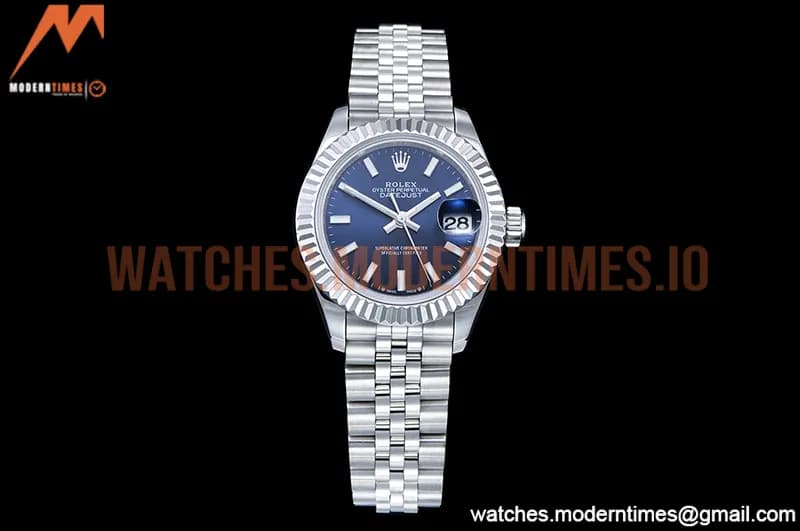 Rolex - DJ Ladies 28mm Jub Flt 904L SS/SS Blue/Stk GMF A2671