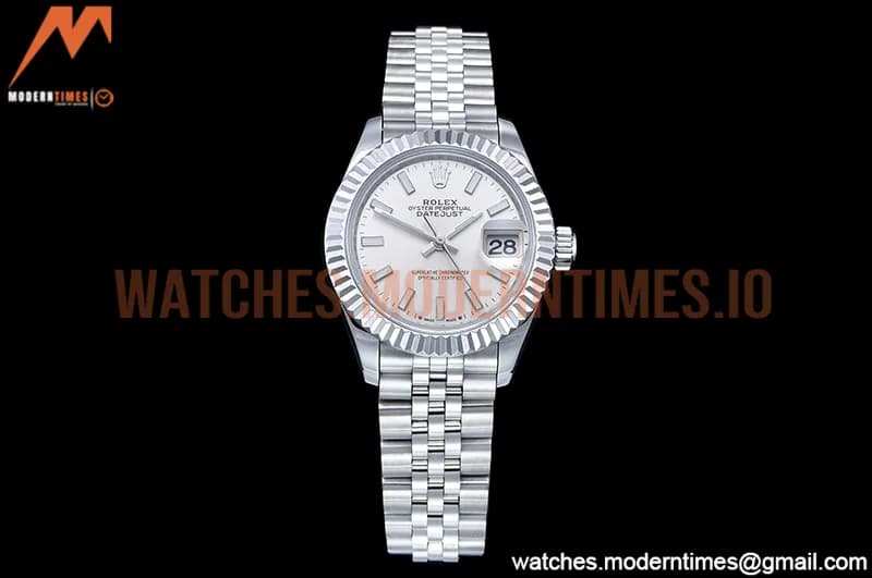 Rolex - DJ Ladies 28mm Jub Flt 904L SS/SS Silv/Stk GMF A2671