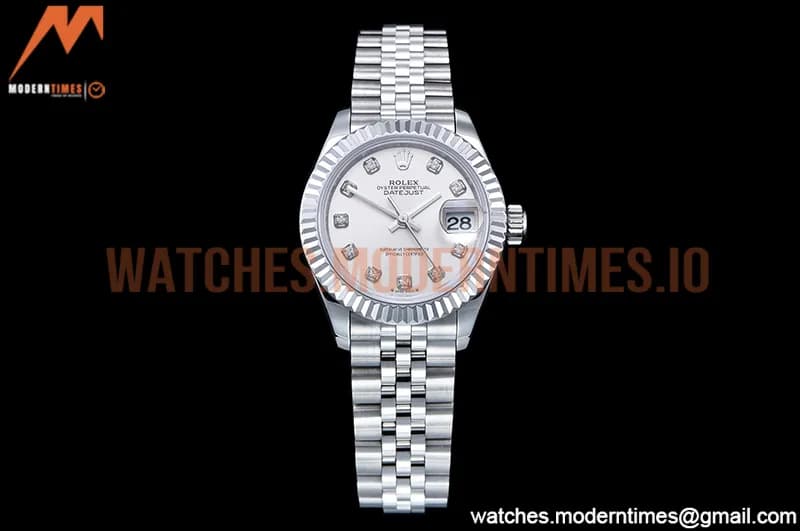 Rolex - DJ Ladies 28mm Jub Flt 904L SS/SS Silv/Dia GMF A2671
