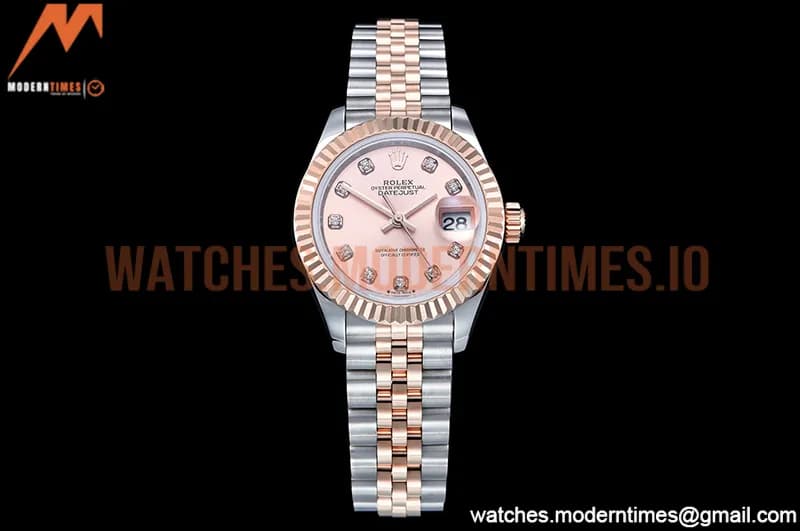 Rolex - DJ Ladies 28mm Jub Flt 904L RG/SS RG/Dia GMF A2671
