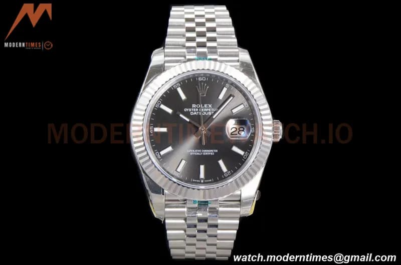 Rolex - DJ2 41mm 126334 Jub Flt 904L SS/SS Grey/Stk ARF VR3235