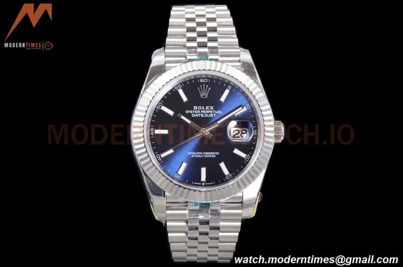 Rolex - DJ2 41mm 126334 Jub Flt 904L SS/SS Blue/Stk ARF VR3235