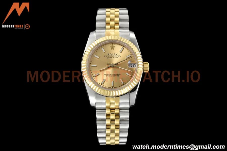 Rolex - Datejust Ladies 278273 31mm Jub Flt YG/SS Gold/Stk GDF MY8215