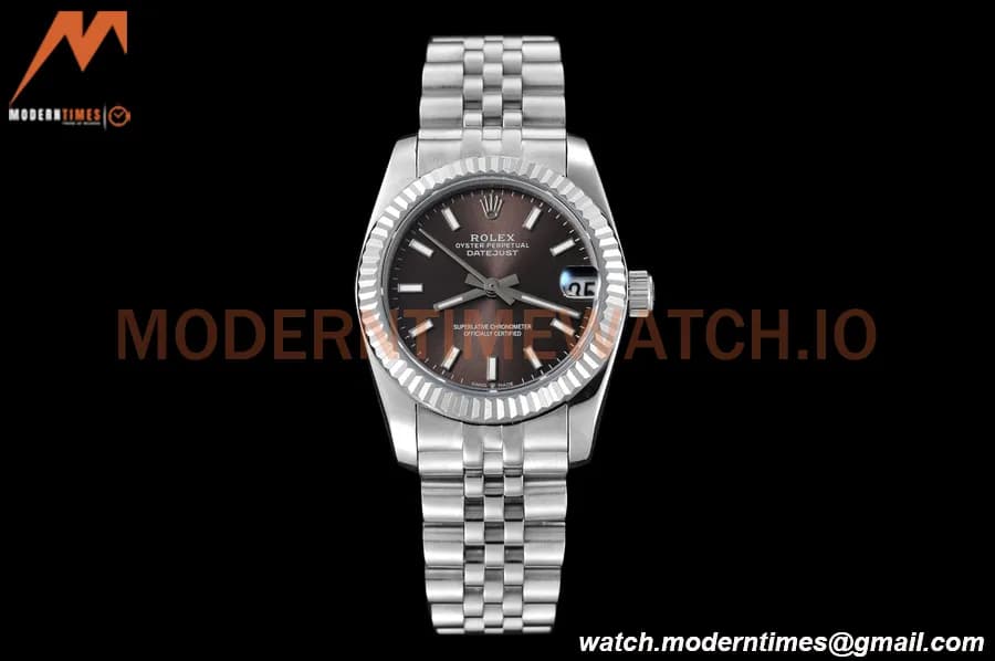 Rolex - Datejust Ladies 278274 31mm Jub Flt SS/SS Grey/Stk GDF MY8215