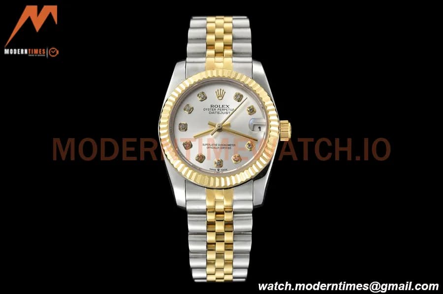 Rolex - Datejust Ladies 278273 31mm Jub Flt YG/SS Silv/Dia GDF MY8215