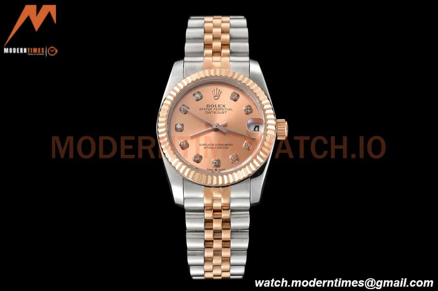 Rolex - Datejust Ladies 278271 31mm Jub Flt RG/SS Champ/Dia GDF MY8215