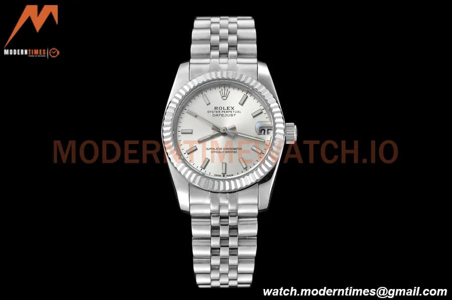 Rolex - Datejust Ladies 278274 31mm Jub Flt SS/SS Silv/Stk GDF MY8215