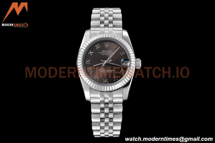 Rolex - Datejust Ladies 278274 31mm Jub Flt SS/SS Grey/Rmn GDF MY8215