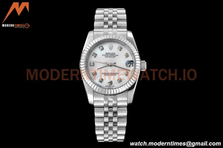 Rolex - Datejust Ladies 278274 31mm Jub Flt SS/SS White Mop/Dia GDF MY8215