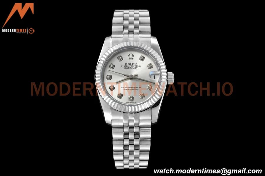 Rolex - Datejust Ladies 278274 31mm Jub Flt SS/SS Silv/Dia GDF MY8215