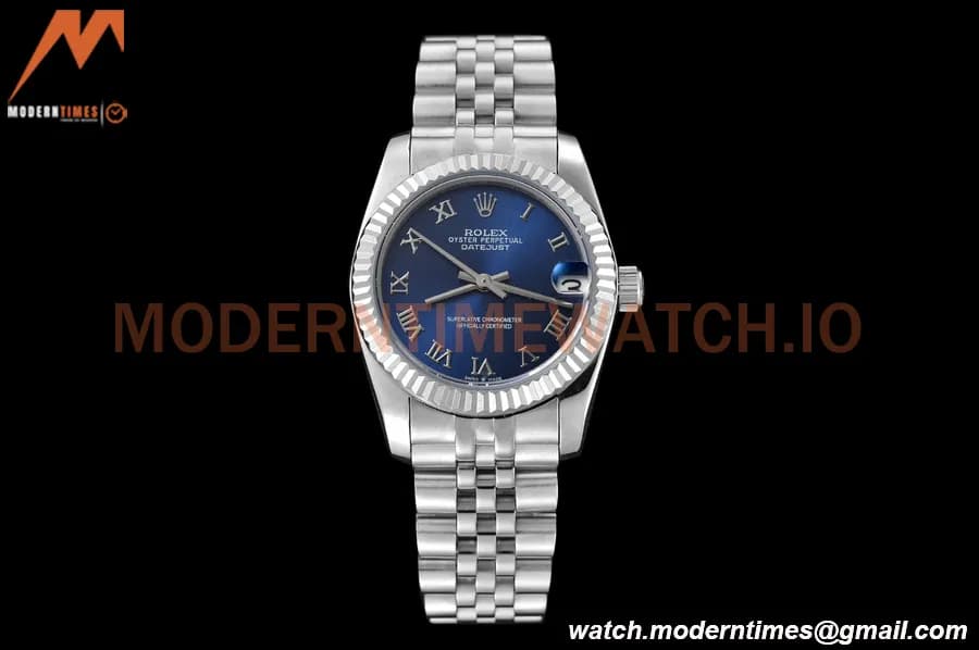 Rolex - Datejust Ladies 278274 31mm Jub Flt SS/SS Blue/Rmn GDF MY8215