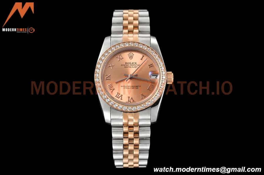 Rolex - Datejust Ladies 278381 31mm Jub Dia RG/SS Champ/Rmn GDF MY8215