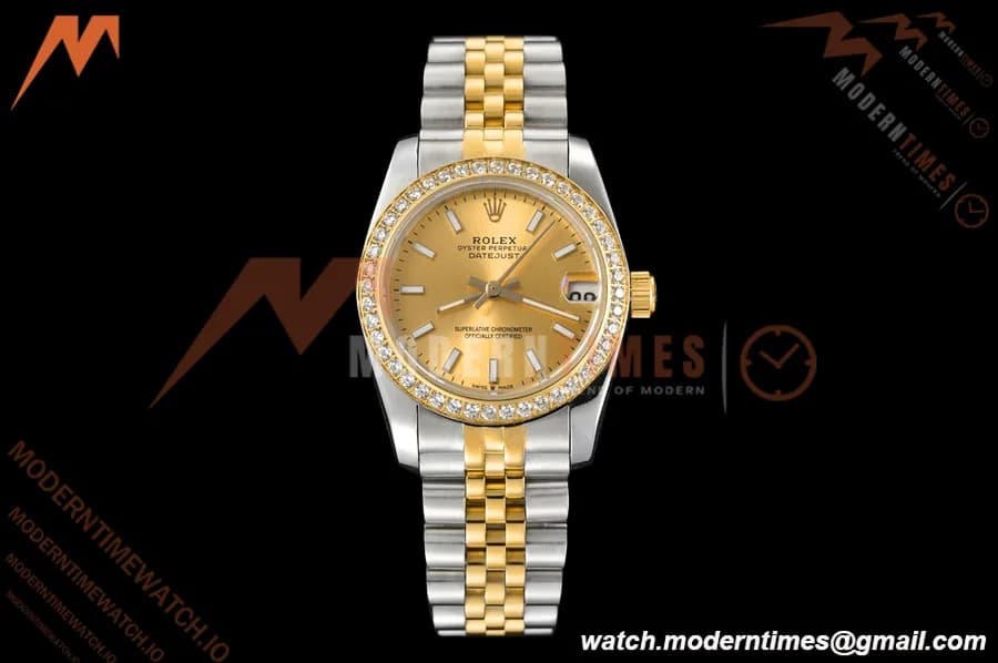 Rolex - Datejust Ladies 278383 31mm Jub Dia YG/SS Gold/Stk GDF MY8215