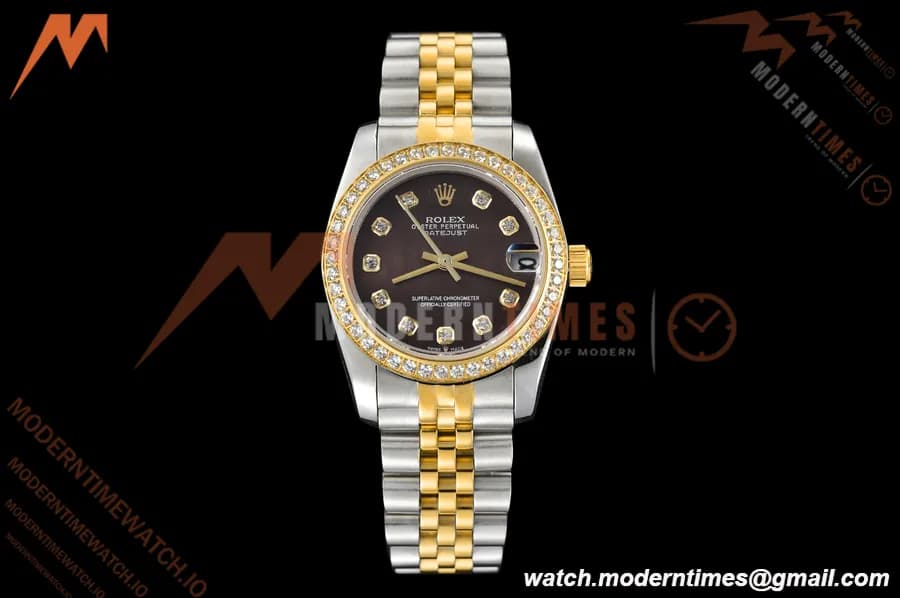 Rolex - Datejust Ladies 278383 31mm Jub Dia YG/SS B-Mop/Dia GDF MY8215