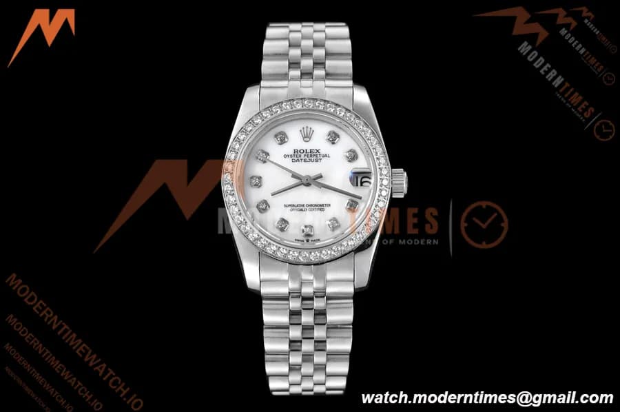 Rolex - Datejust Ladies 278384 31mm Jub Dia SS/SS W-Mop/Dia GDF MY8215