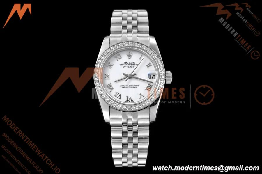 Rolex - Datejust Ladies 278384 31mm Jub Dia SS/SS Wht/Rmn GDF MY8215