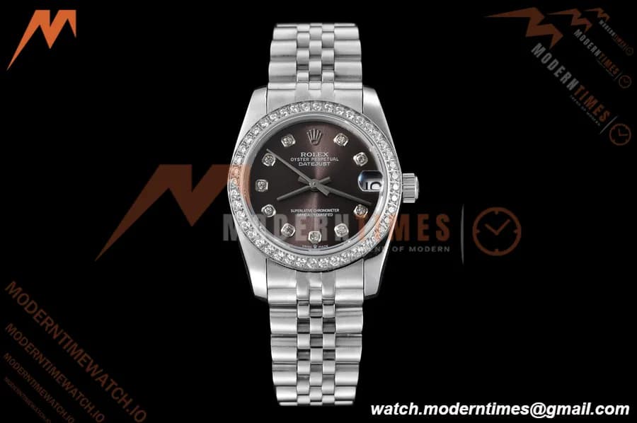 Rolex - Datejust Ladies 278384 31mm Jub Dia SS/SS Gry/Dia GDF MY8215