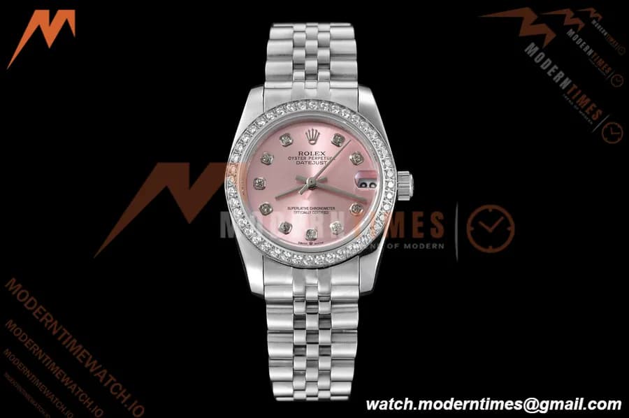 Rolex - Datejust Ladies 278384 31mm Jub Dia SS/SS Pink/Dia GDF MY8215