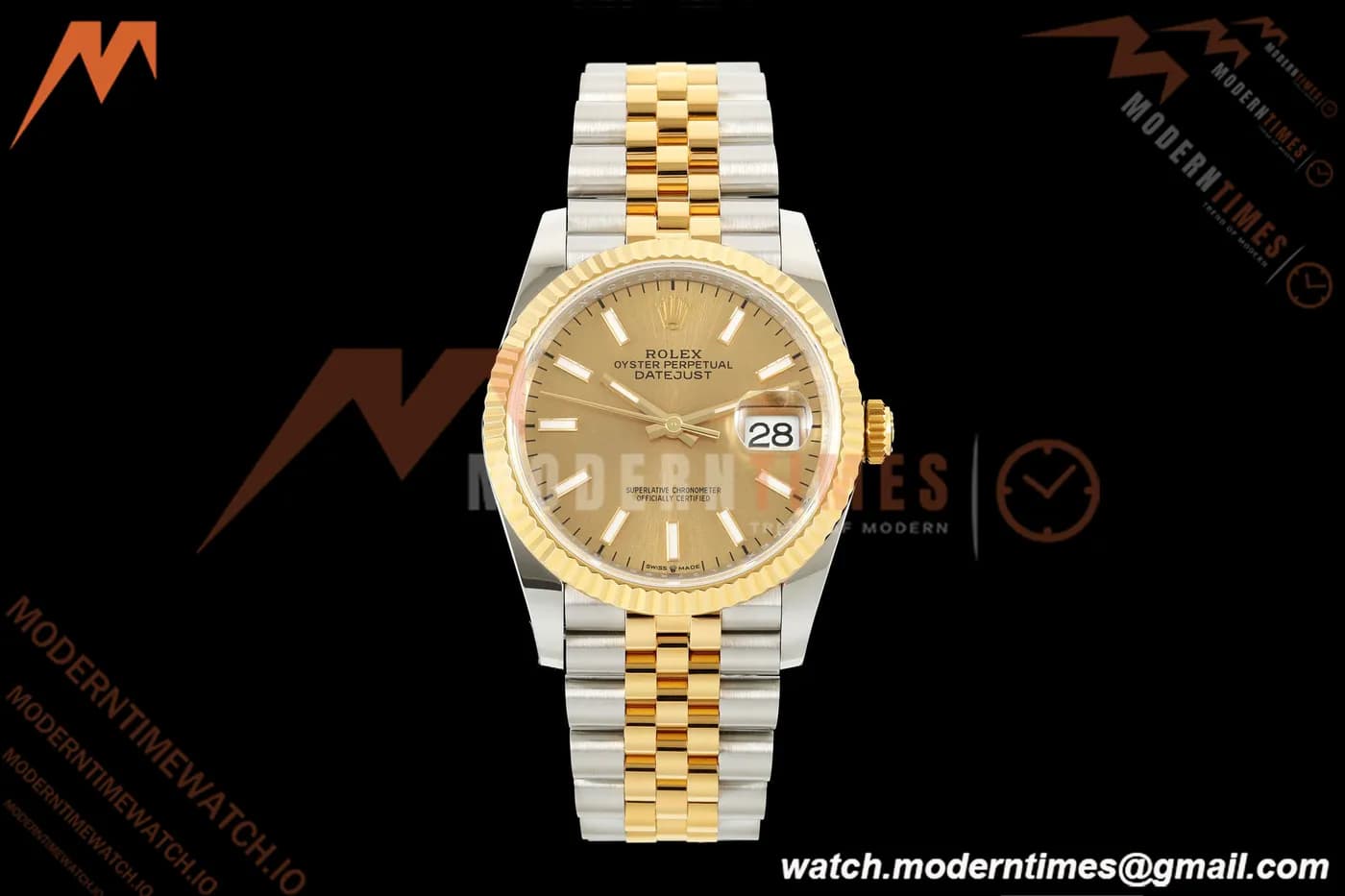 Rolex - Datejust 126233 36mm Jub Flt 904L YG/SS Gold/Stk ARF SH3235